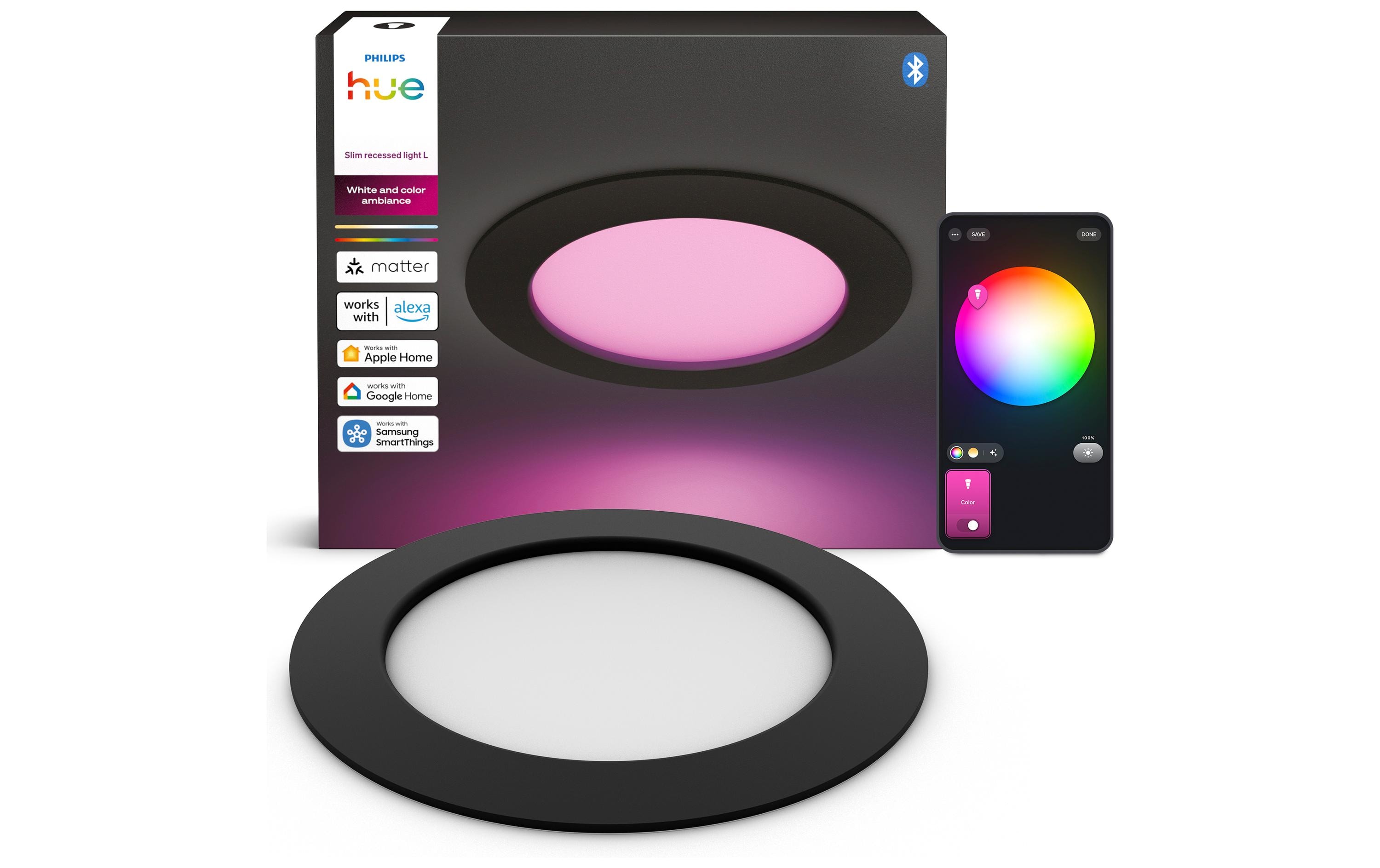 Philips Hue WCA Slim Recessed Light L EMEA-Black