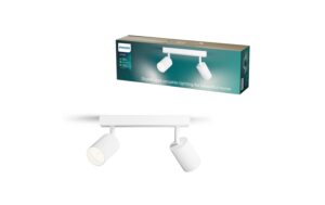 Philips Wyatt Aufbauspot 2er ohne Leuchtmittel GU10, weiss
