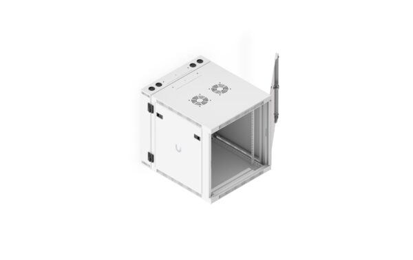 2163790_8 - Mediatech Ubiquiti Wandschrank 12HE 600mm swing Glas mit Lüfter