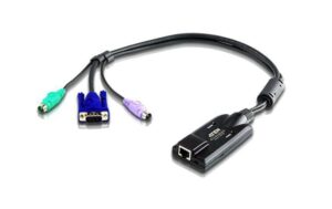 Aten KA7120: VGA-auf-KVM-Adapterkabel (Kat. 5e/6) mit PS/2-Steckern, bis 50m