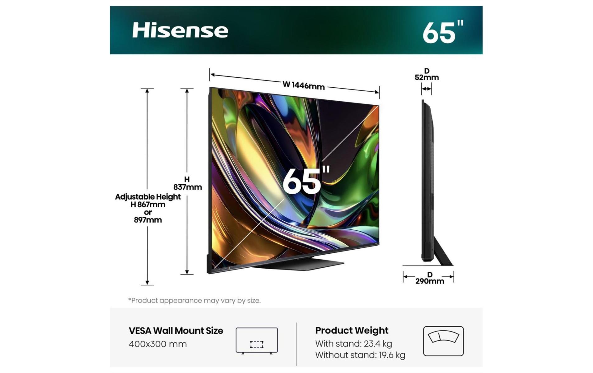 2164012_4 - Mediatech Hisense TV 65UR8DS 65 RGB Mini LED 4K