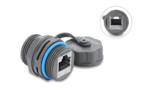Delock Kabelverbinder RJ45 zu RJ45 Cat.6A M23.5 x 1.5 mm, weiss, IP68 kaufen Schweiz | Mediatech.ch