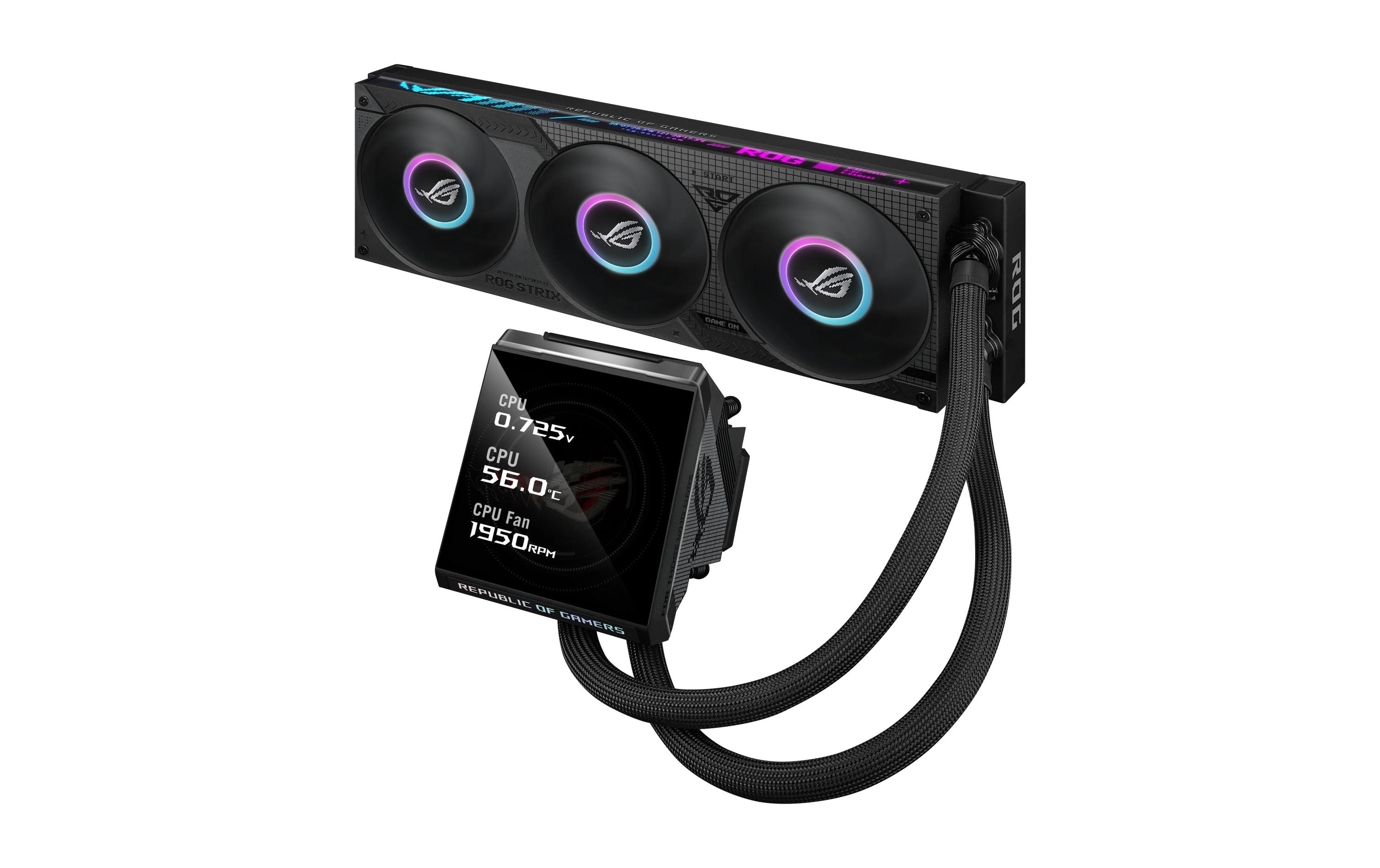 Asus ROG STRIX LC IV 360 ARGB LCD BLK Liquid CPU Cooler, IPS LCD, 3x120mm ARGB kaufen Schweiz | Mediatech.ch