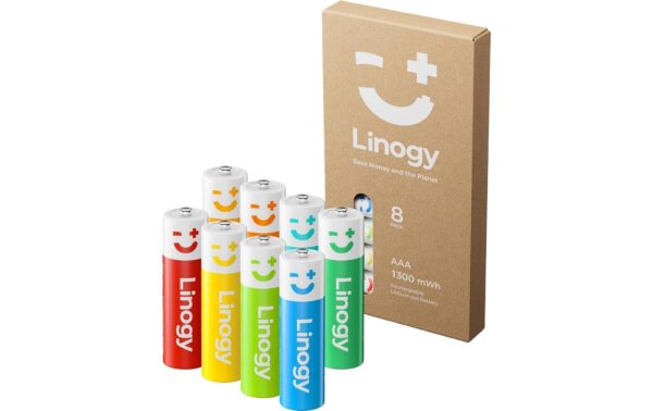 2166283 - Mediatech Linogy AAA Lithium Akkus 8 Stück Wiederaufladbare 1.5V AAA Akkus kaufen Schweiz | Mediatech.ch