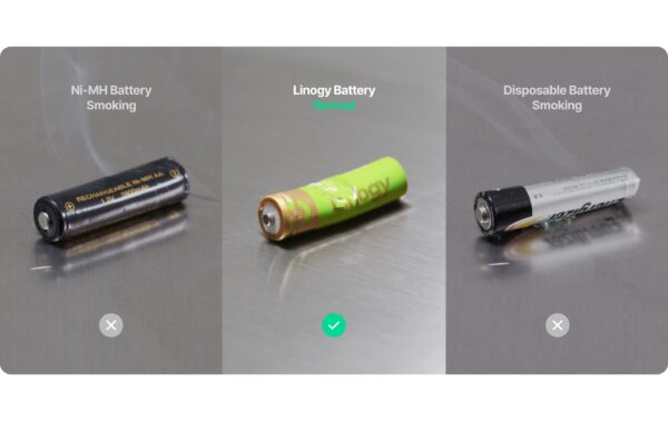 2166283_3 - Mediatech Linogy AAA Lithium Akkus 8 Stück Wiederaufladbare 1.5V AAA Akkus
