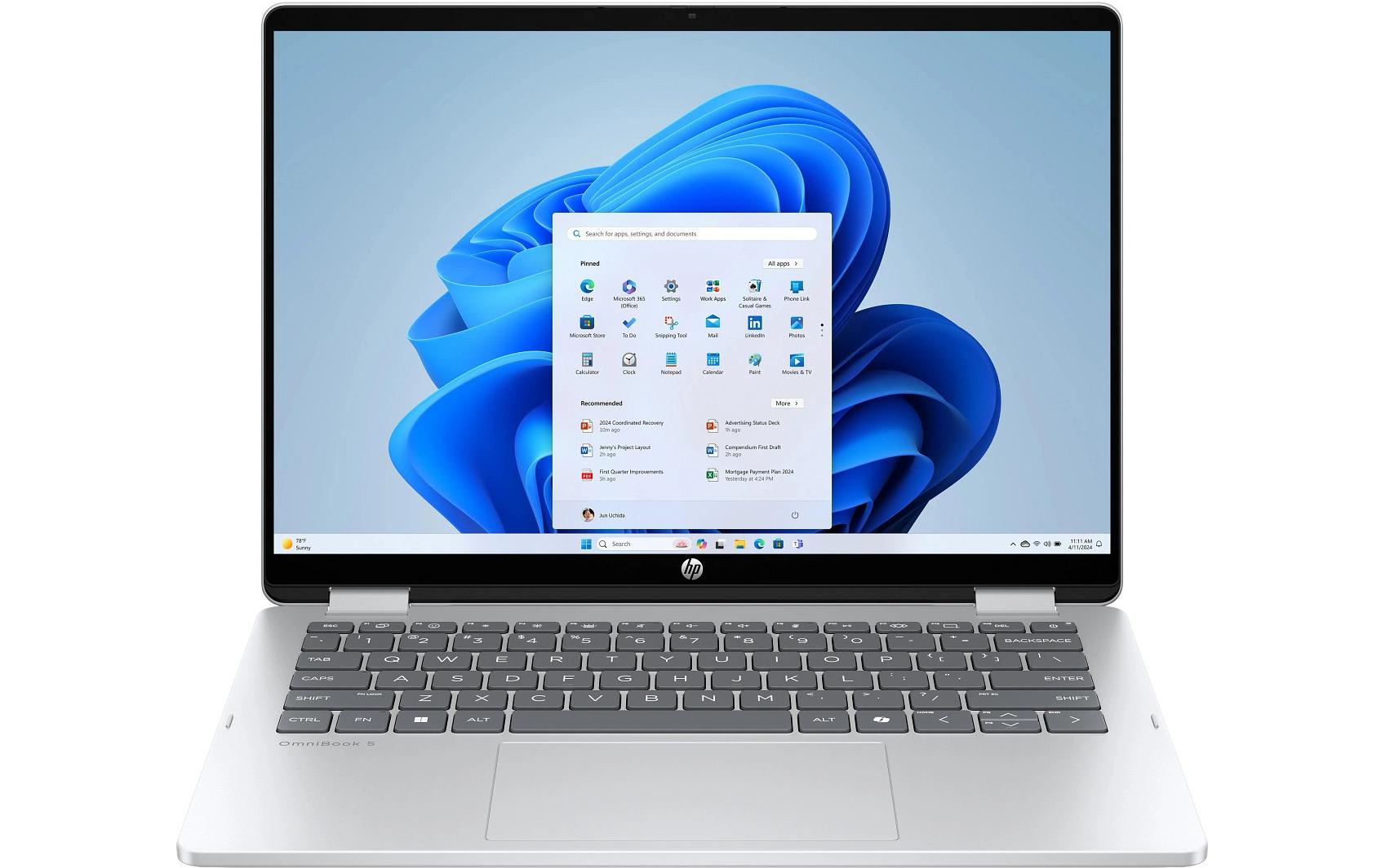 HP Inc. HP Omnibook 5 Flip 14-FP0710NZX, OLED Touch Core 7-150U 10C, 16GB, 512GB, Win11H, silver kaufen | Mediatech.ch