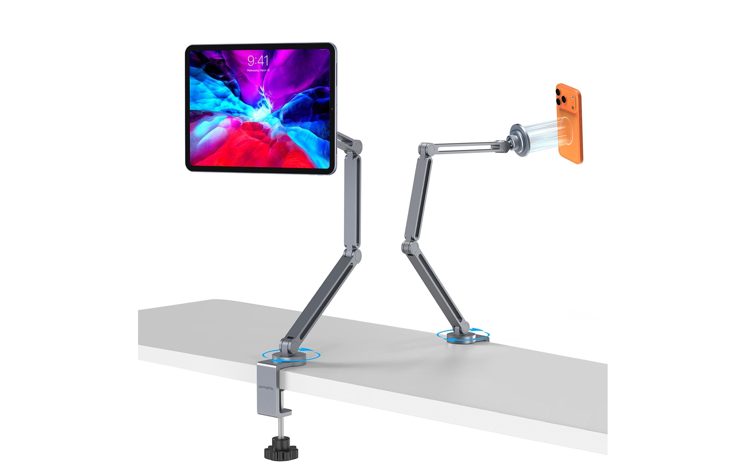 2169044 - Mediatech 4SMARTS Halterung ErgoPro Desk Clamp, Grau Magnetisch, Tablet/Smartphone kaufen Schweiz | Mediatech.ch