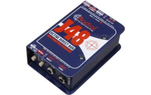 Radial Engineering J48 Aktive Phantomspeisung Metall Schwarz