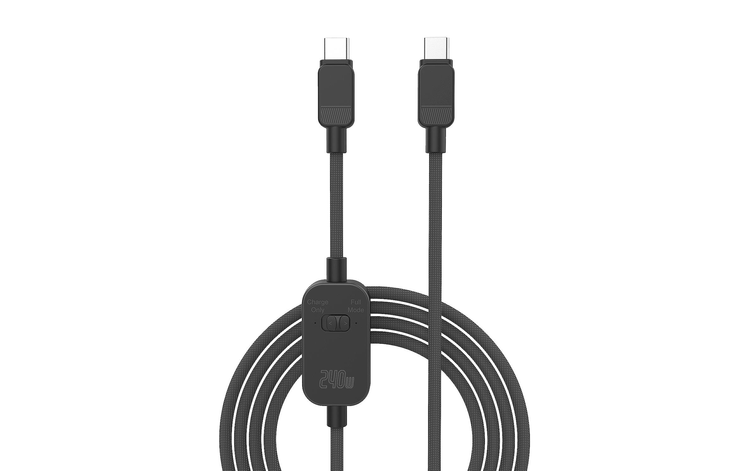 4smarts, USB-Kabel PrivacyCord, 1.2m, 240W USB2.0, 480 Mbit/s, PD3.1