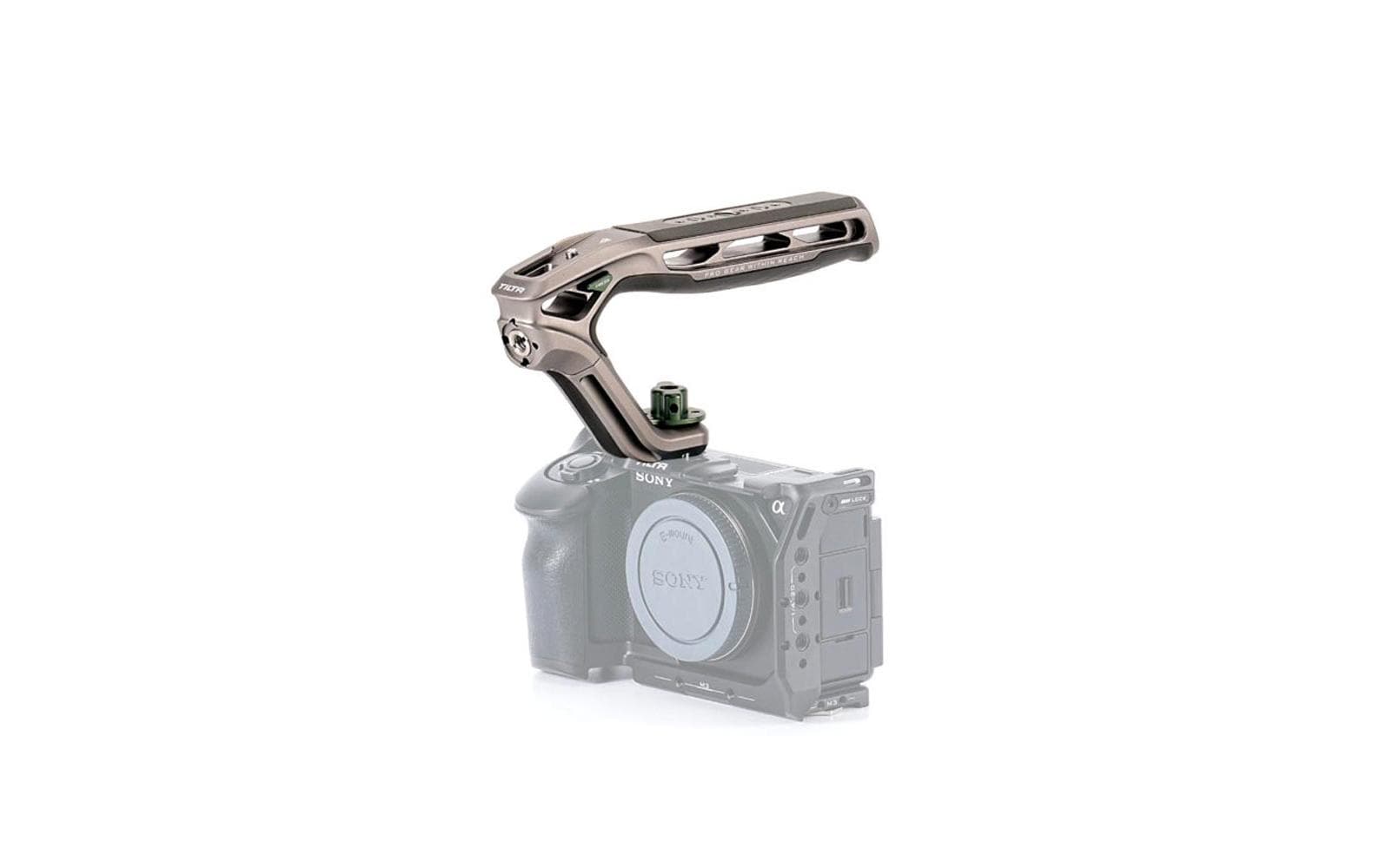 2172058_2 - Mediatech Tilta Xeno Top Handle 1/4''-20 mit Locating Pins Titanium Grau