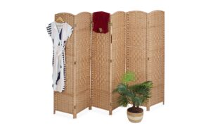 relaxdays Paravent Holz, 6-teilig, Natur kaufen Schweiz | Mediatech.ch