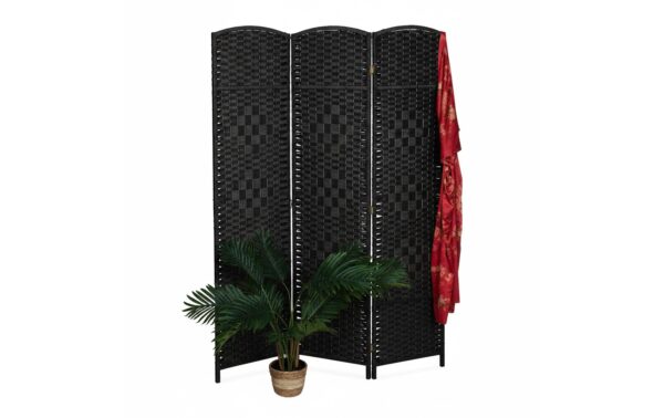 2173708 - Mediatech relaxdays Paravent Holz, 3-teilig, Schwarz kaufen Schweiz | Mediatech.ch