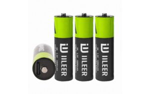 IILEER AA Lithium Akkus 2000mAh 4 Stück Wiederauflaudbar Akkubatterie 1.5V USB-C kaufen Schweiz | Mediatech.ch