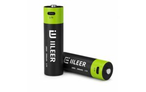 IILEER 18650 Lithium Akkus 2000mAh 2 Stück Wiederauflaudbar Akkubatterie 3.7V USB-C kaufen Schweiz | Mediatech.ch