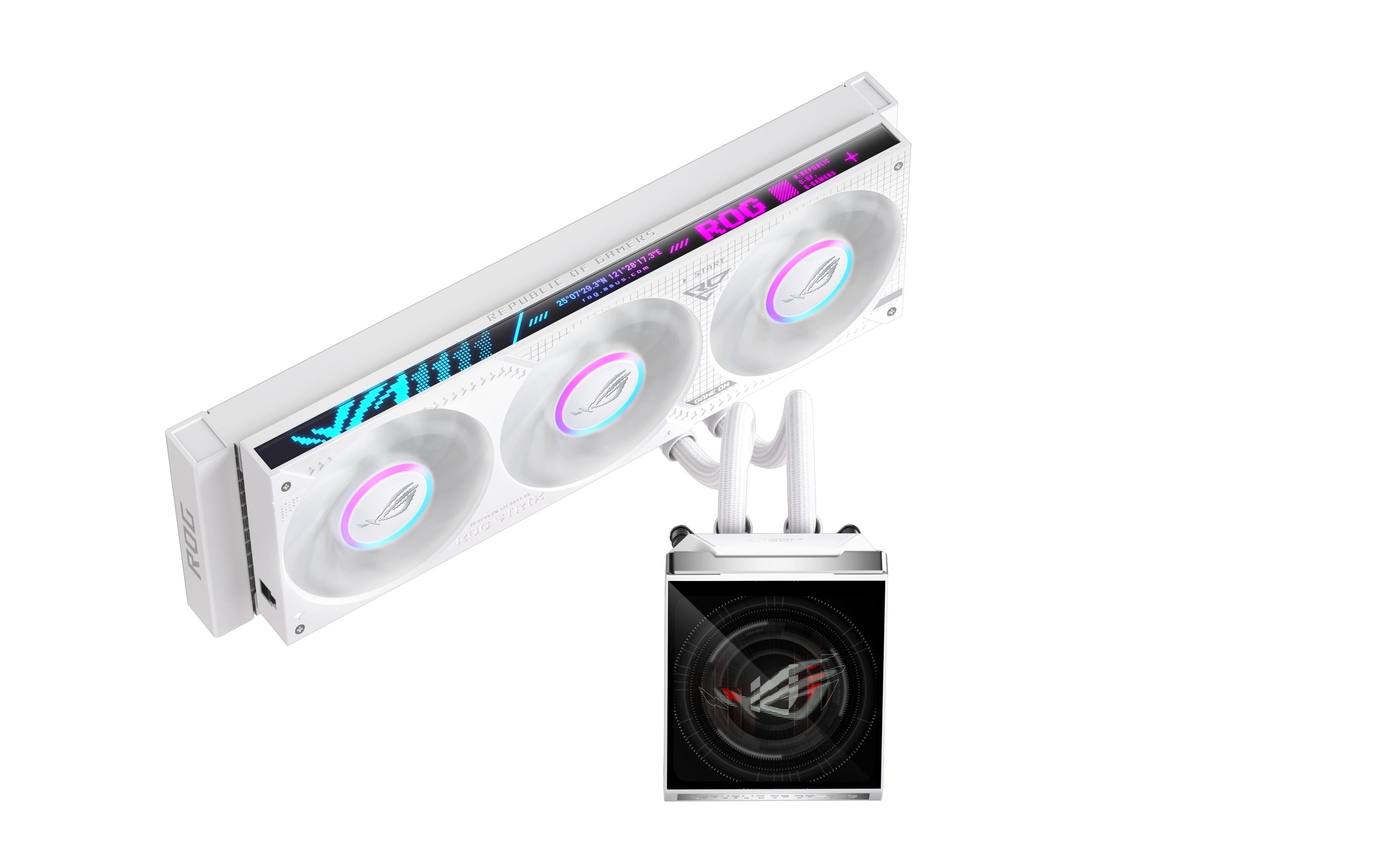 Asus ROG STRIX SLC IV 360 ARGB LCD WHT Liquid CPU Cooler, IPS LCD, 3x120mm ARGB kaufen Schweiz | Mediatech.ch