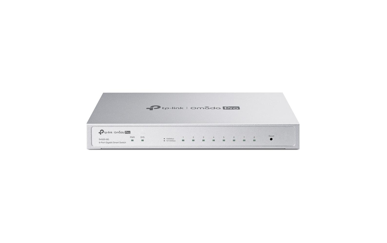 2175577_1 - Mediatech TP-Link S4500-8G: 8 Port Smart Switch 8x Gigabit RJ45 Ports