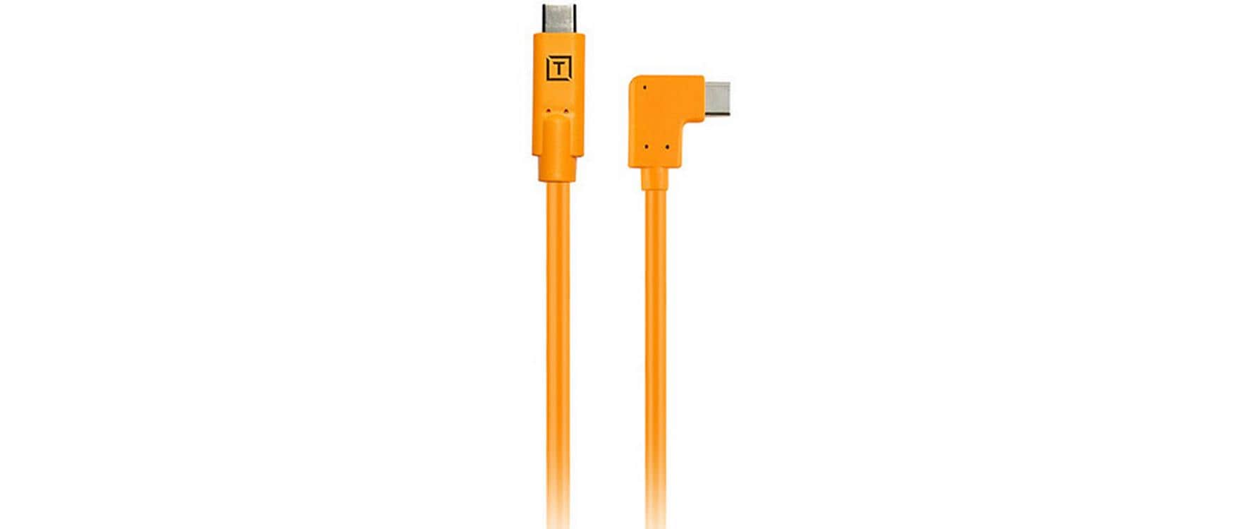 Tether Tools Pigtail-Adapter USB-C auf USB-C rechtwinklig 0.5 m Orange kaufen Schweiz | Mediatech.ch