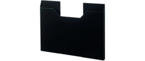 Yamazaki Tischset-Aufbewahrung B 50, 5 x T 2, 5 x H 36, 5 cm, Schwarz