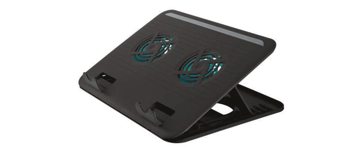 Trust Notebook Cooling Stand Cyclone 8 Stufen, 2 Lüfter, bis 16, Gummifüsse kaufen Schweiz | Mediatech.ch