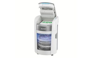 Leitz IQ OptiMax Autofeed 200X P-4, 200 Blatt, grau/weiss