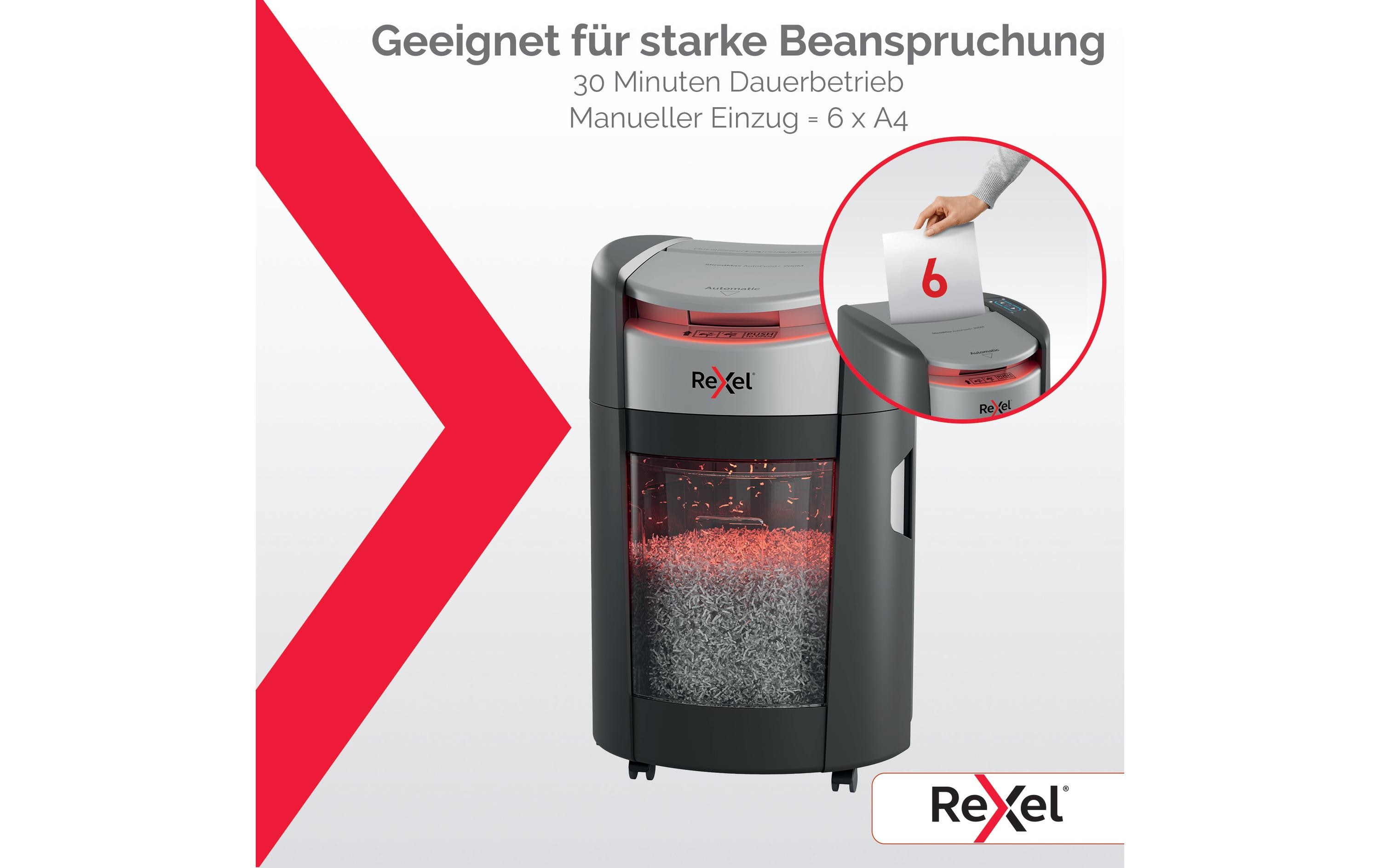 2183643_1 - Mediatech Rexel ShredMax Autofeed 200M P-5, 200 Blatt, schwarz