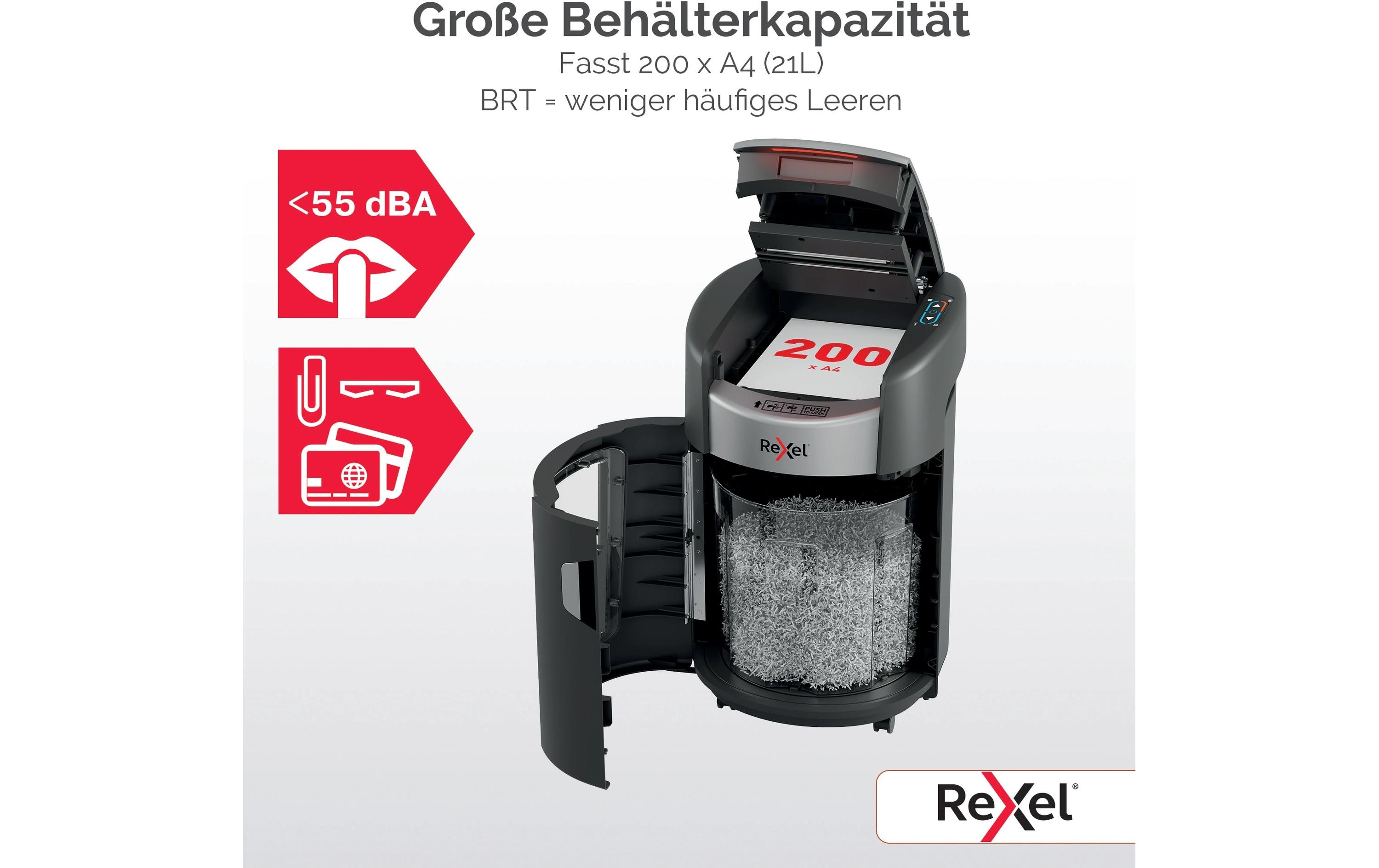 2183643_4 - Mediatech Rexel ShredMax Autofeed 200M P-5, 200 Blatt, schwarz
