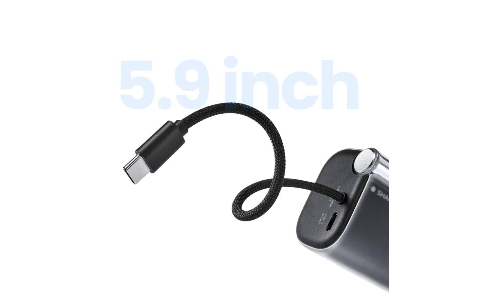 2185761_5 - Mediatech Sharge Flow 3 10000 mAh, 45 W, integriertes USB-C Kabel