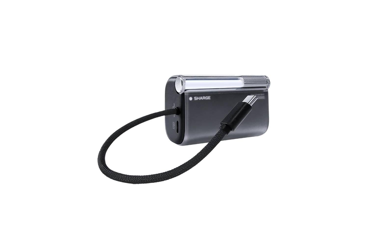 2185761_8 - Mediatech Sharge Flow 3 10000 mAh, 45 W, integriertes USB-C Kabel