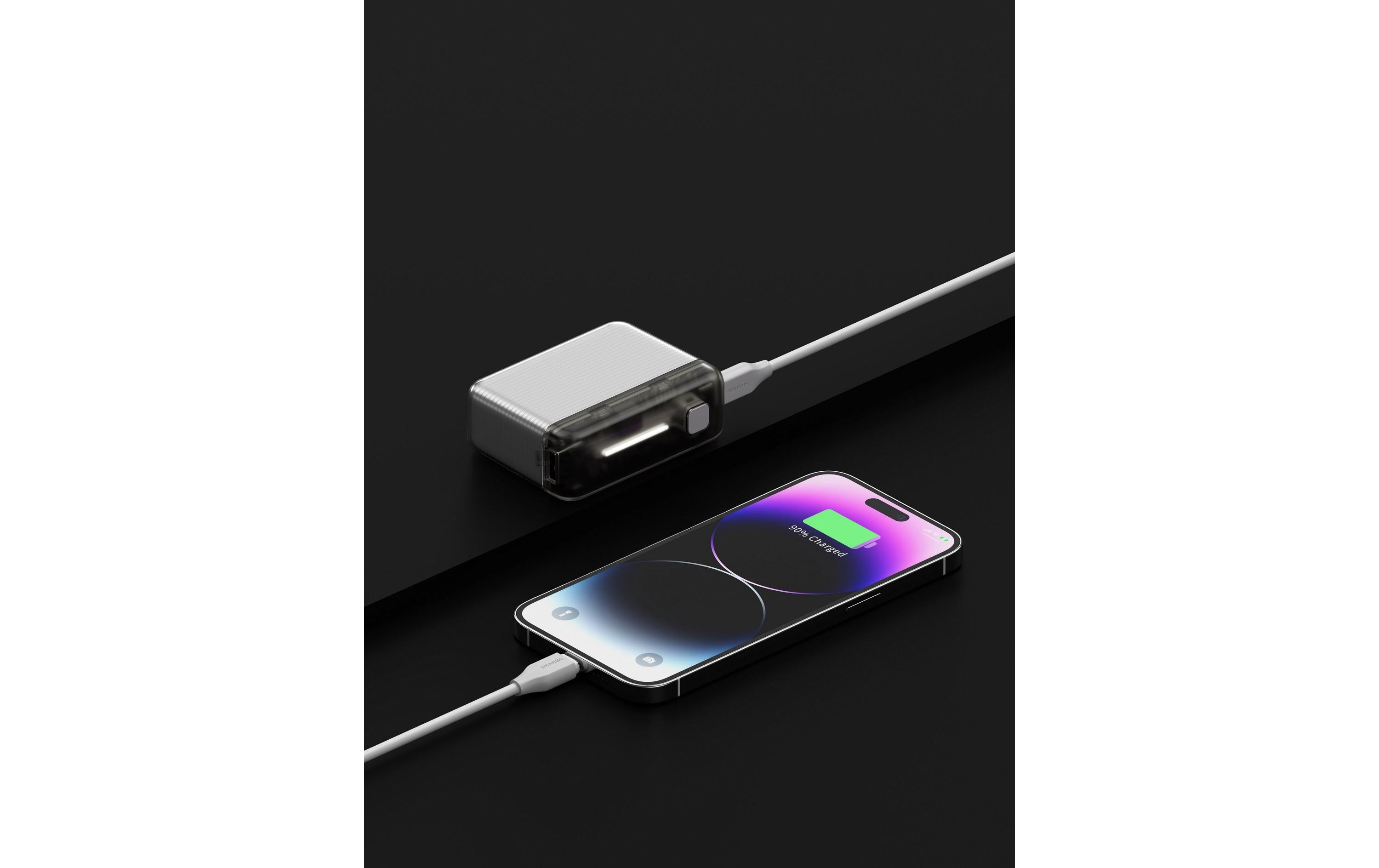 2185762_6 - Mediatech Sharge Flow PUR Violett 10000 mAh Kreditkartenformat