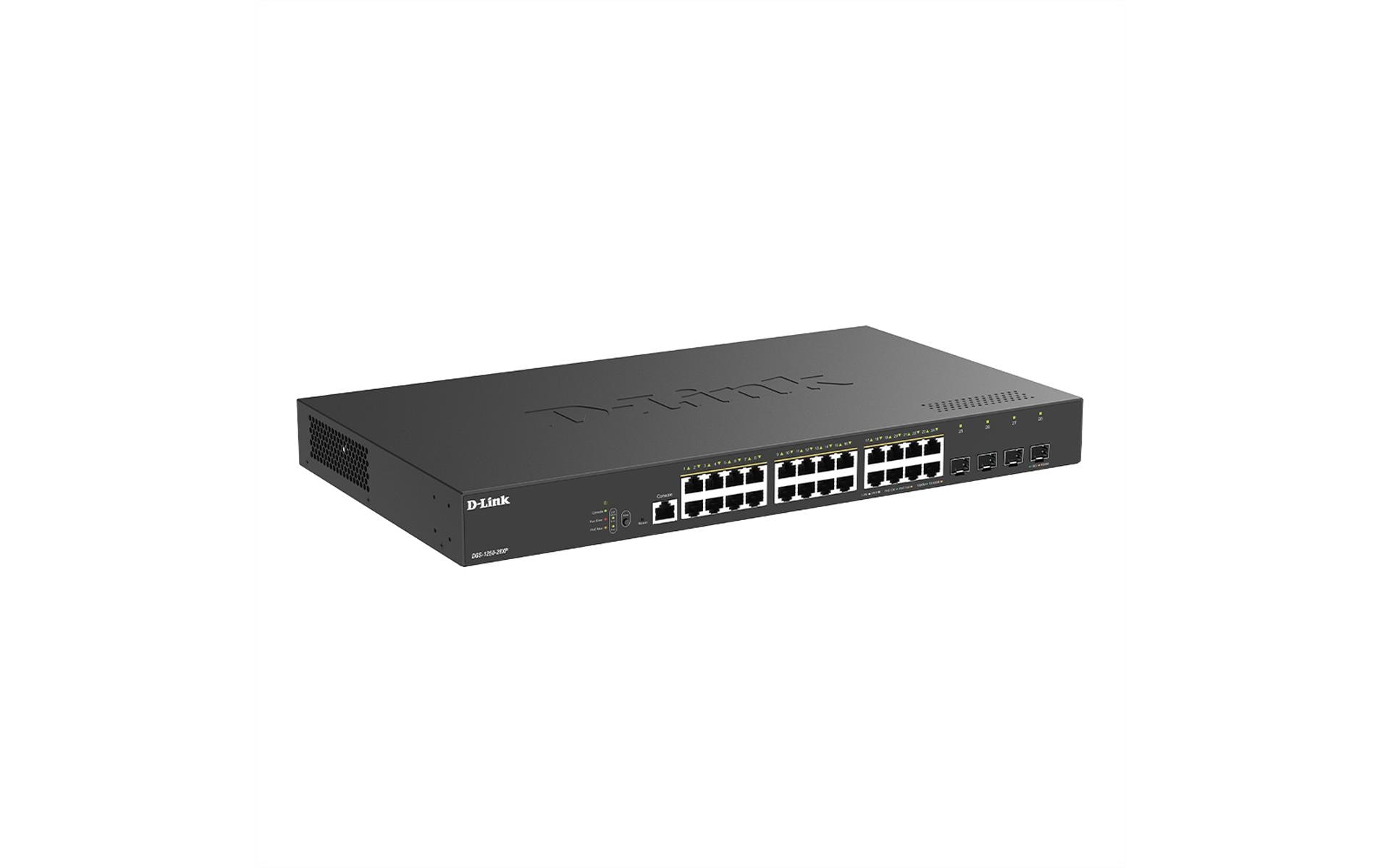 2187886_2 - Mediatech D-LINK Nuclias L2+ 24-Port, Gigabit, PoE/PoE+, 4-Port 10 GbE