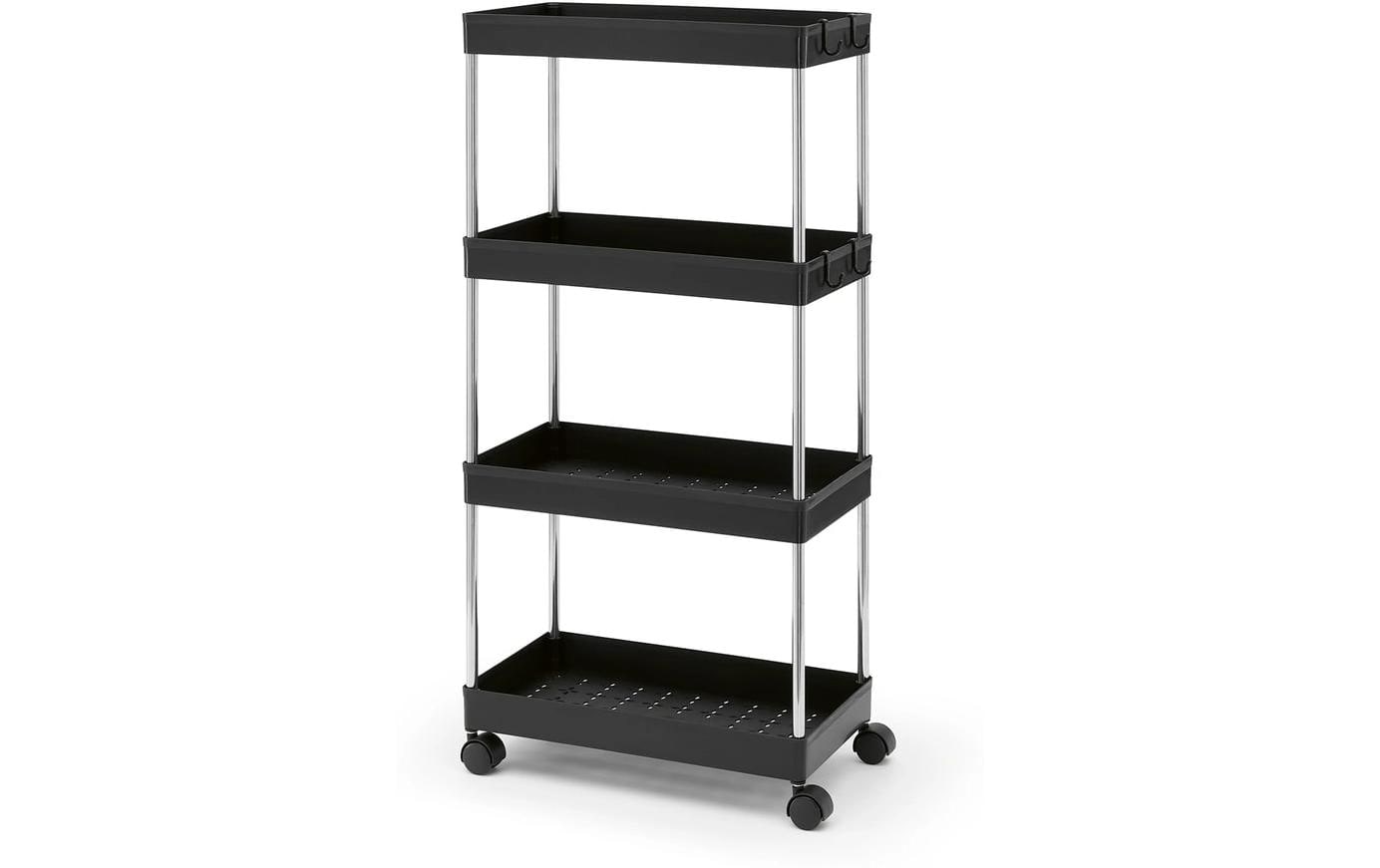 EASYmaxx Rollregal 85cm schwarz 4 Ebenen kaufen Schweiz | Mediatech.ch