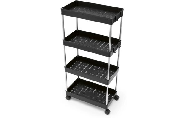 2188176_2 - Mediatech EASYmaxx Rollregal 85cm schwarz 4 Ebenen