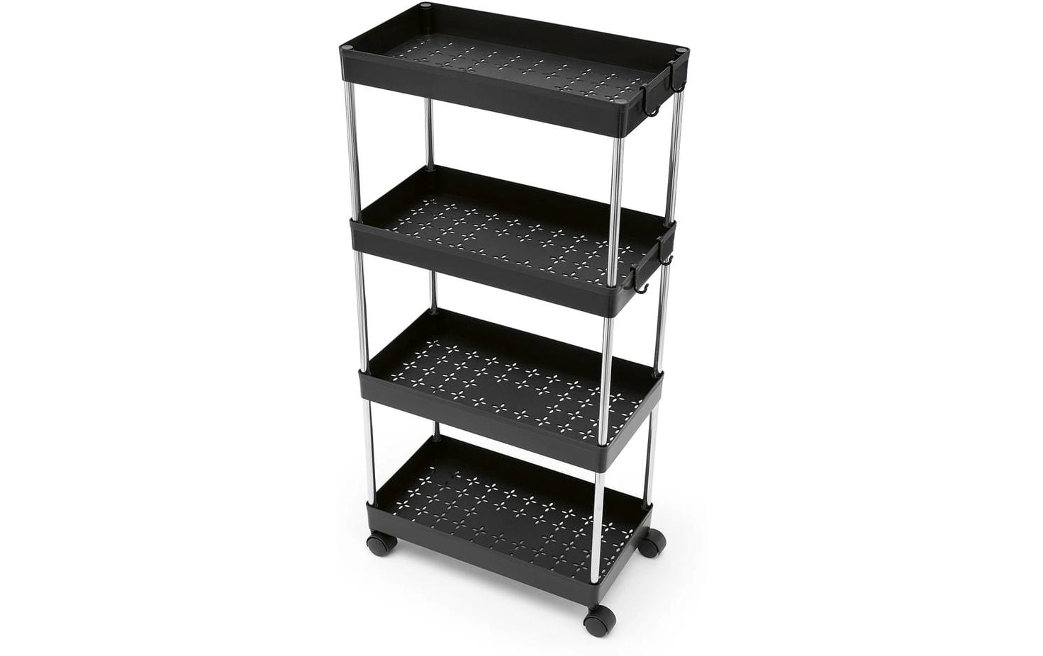 2188176_2 - Mediatech EASYmaxx Rollregal 85cm schwarz 4 Ebenen