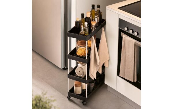 2188176_4 - Mediatech EASYmaxx Rollregal 85cm schwarz 4 Ebenen