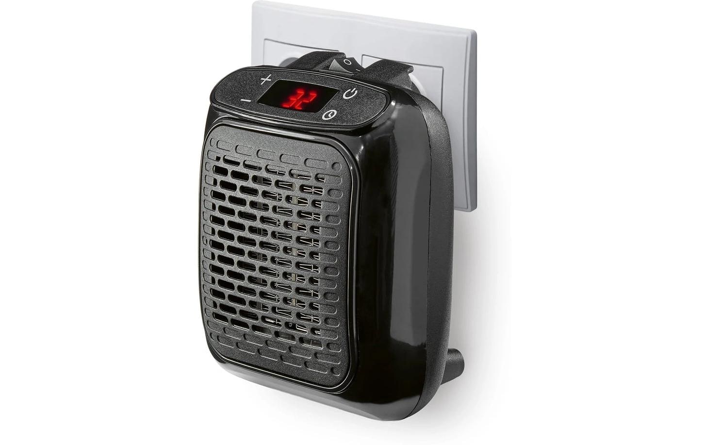 EASYmaxx Steckdosen-Heizlüfter 800W schwarz kaufen Schweiz | Mediatech.ch