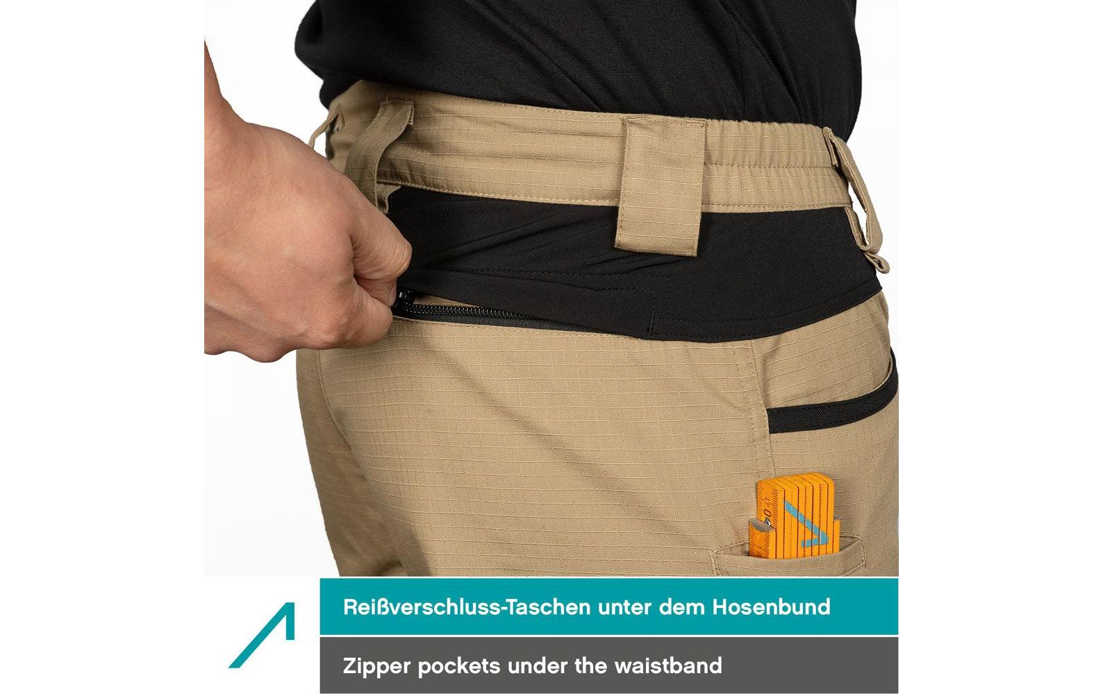 2188282_2 - Mediatech ACE Constructor Herren-Arbeitshose lang lang - Beige - 44