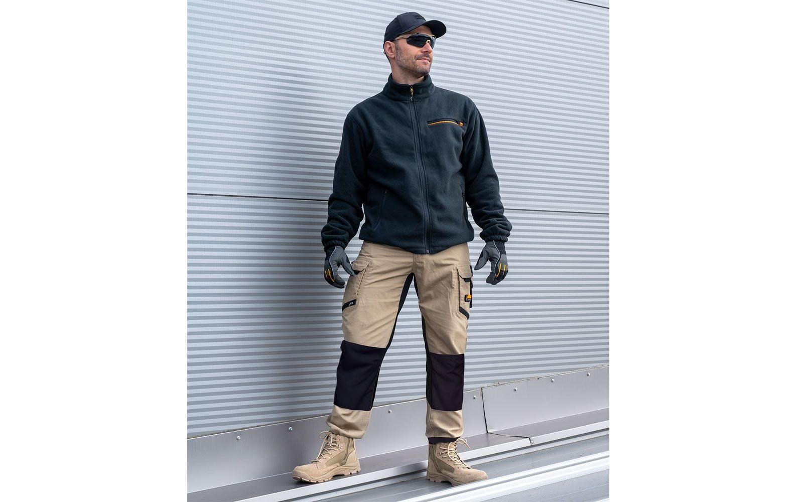 2188282_4 - Mediatech ACE Constructor Herren-Arbeitshose lang lang - Beige - 44