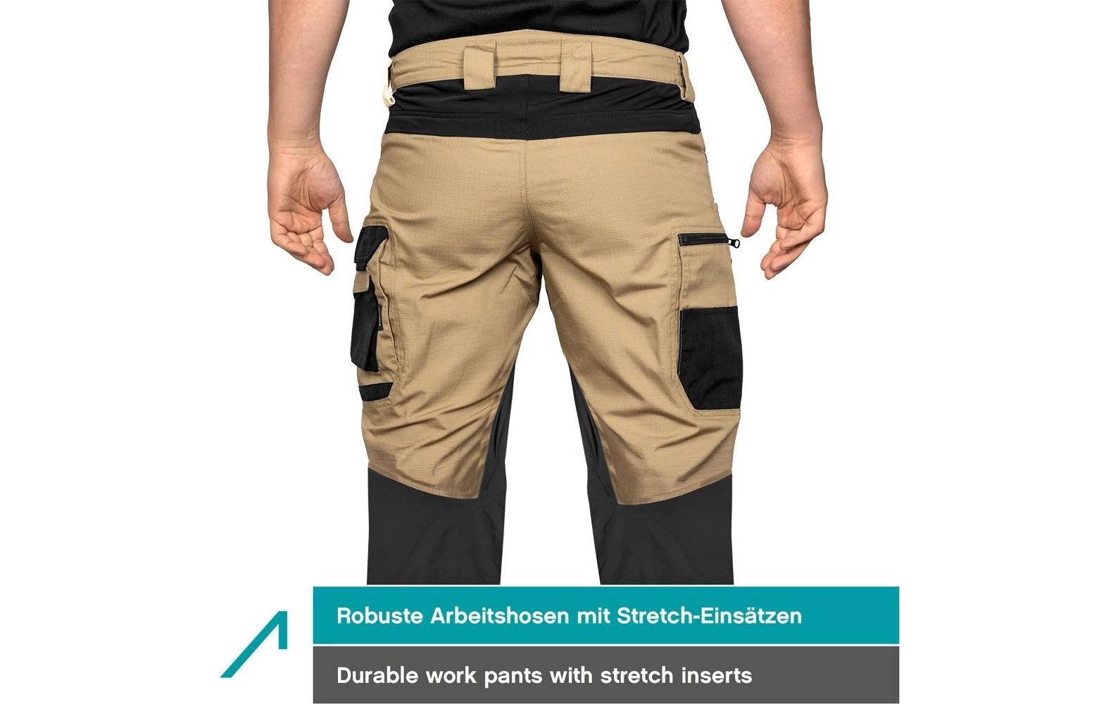 2188282_5 - Mediatech ACE Constructor Herren-Arbeitshose lang lang - Beige - 44