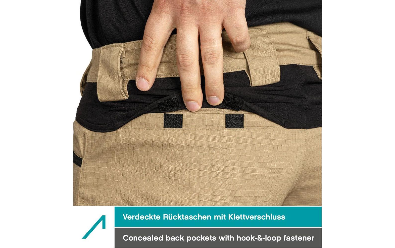 2188285_4 - Mediatech ACE Constructor Herren-Arbeitshose lang lang - Beige - 46