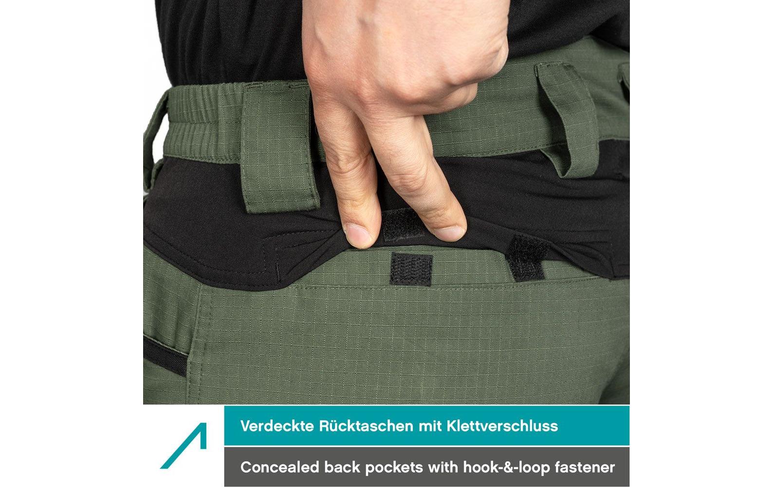 2188323_3 - Mediatech ACE Constructor Herren-Arbeitshose lang lang - Oliv - 66