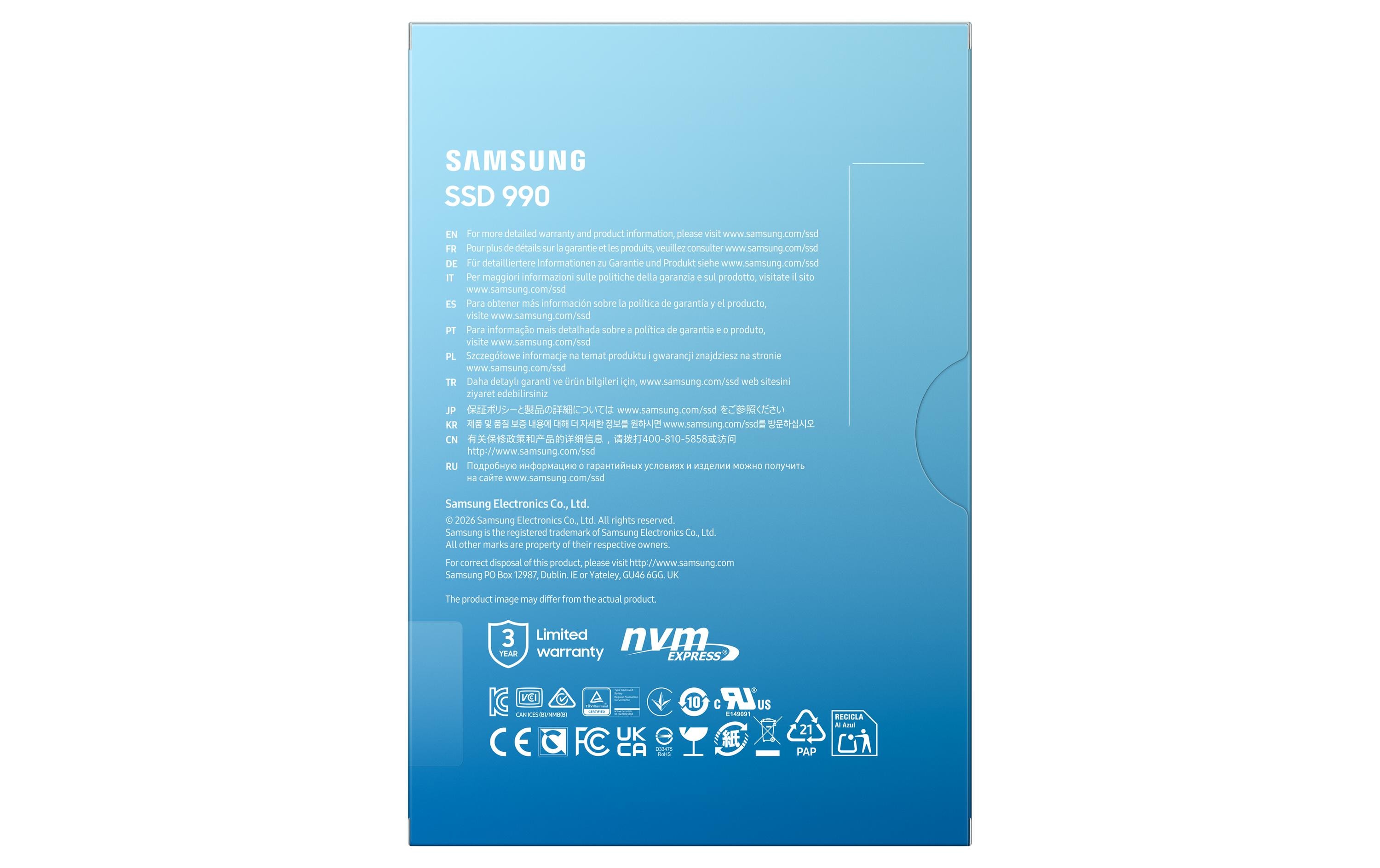 2188467_4 - Mediatech SSD Samsung 990, 2TB, M.2 2280 NVMe 2.0 PCIe4.0 x4, 7250/6450 MB/s