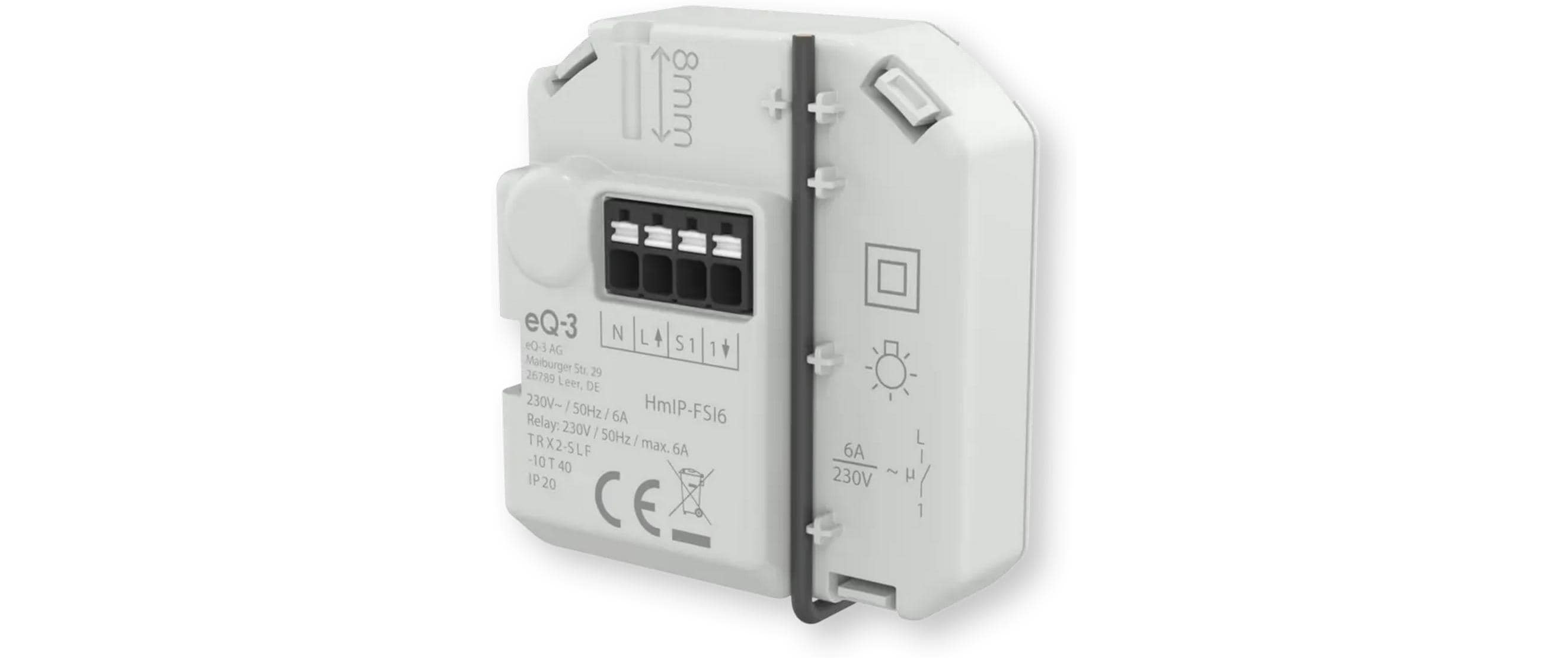 Homematic IP Schaltaktor mit Tastereingang 6 A-Unterputz HmIP-FSI6 kaufen Schweiz | Mediatech.ch