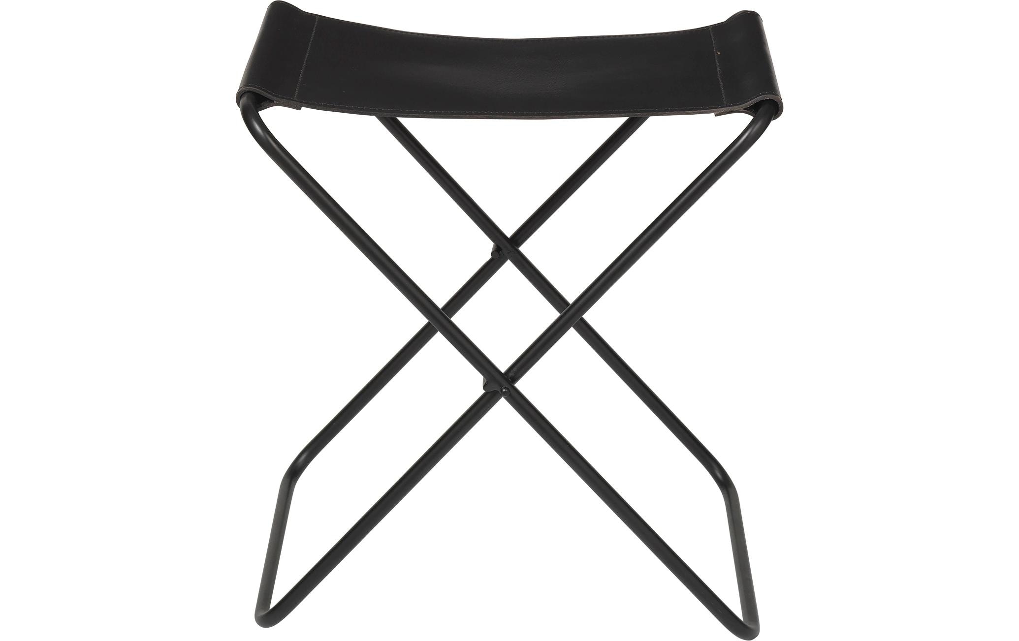 Broste Copenhagen BC Nola Hocker Black, Leder/Pulverbeschichtetes Eisen kaufen | Mediatech.ch