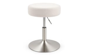 Relaxdays Schminkhocker höhenverstellbar Beige/Silber kaufen Schweiz | Mediatech.ch