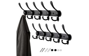 Relaxdays Garderobenleiste 2er Set Schwarz kaufen Schweiz | Mediatech.ch
