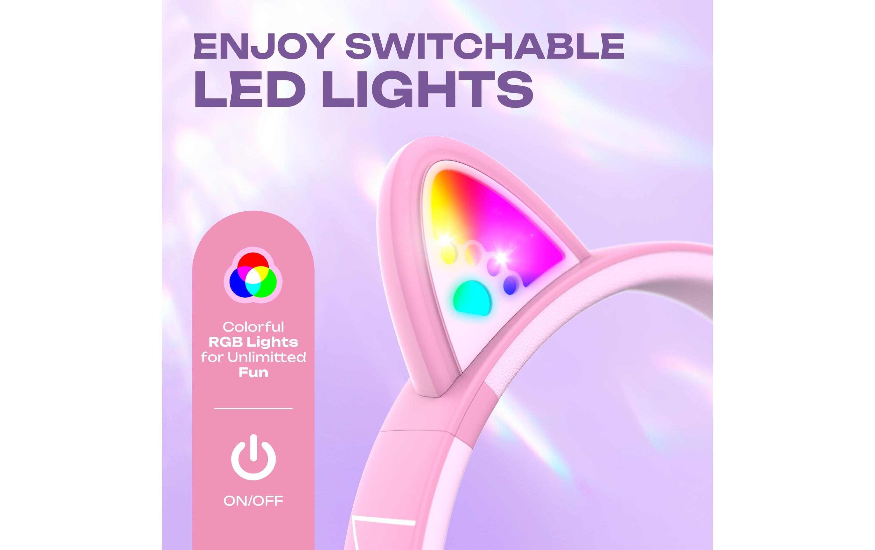 2192213_3 - Mediatech PowerLocus Bobo Kabellos, Over-Ear, für Kinder, Rosa