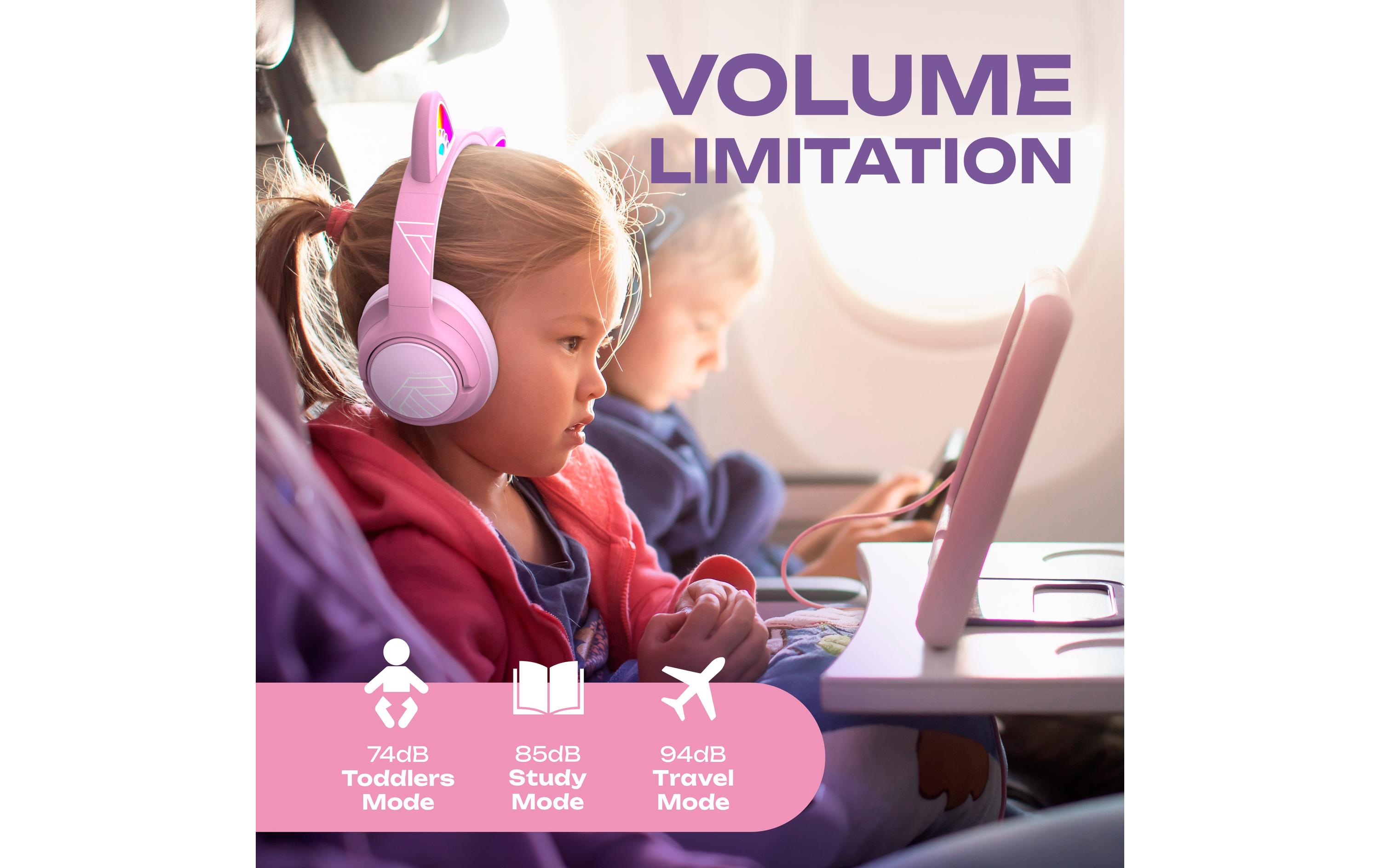 2192213_4 - Mediatech PowerLocus Bobo Kabellos, Over-Ear, für Kinder, Rosa