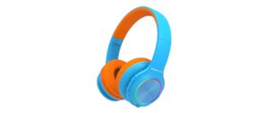 PowerLocus PLED Bluetooth Kinder Over-Ear Blau Orange