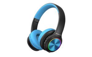 PowerLocus PLED Kinder Over-Ear Schwarz Blau