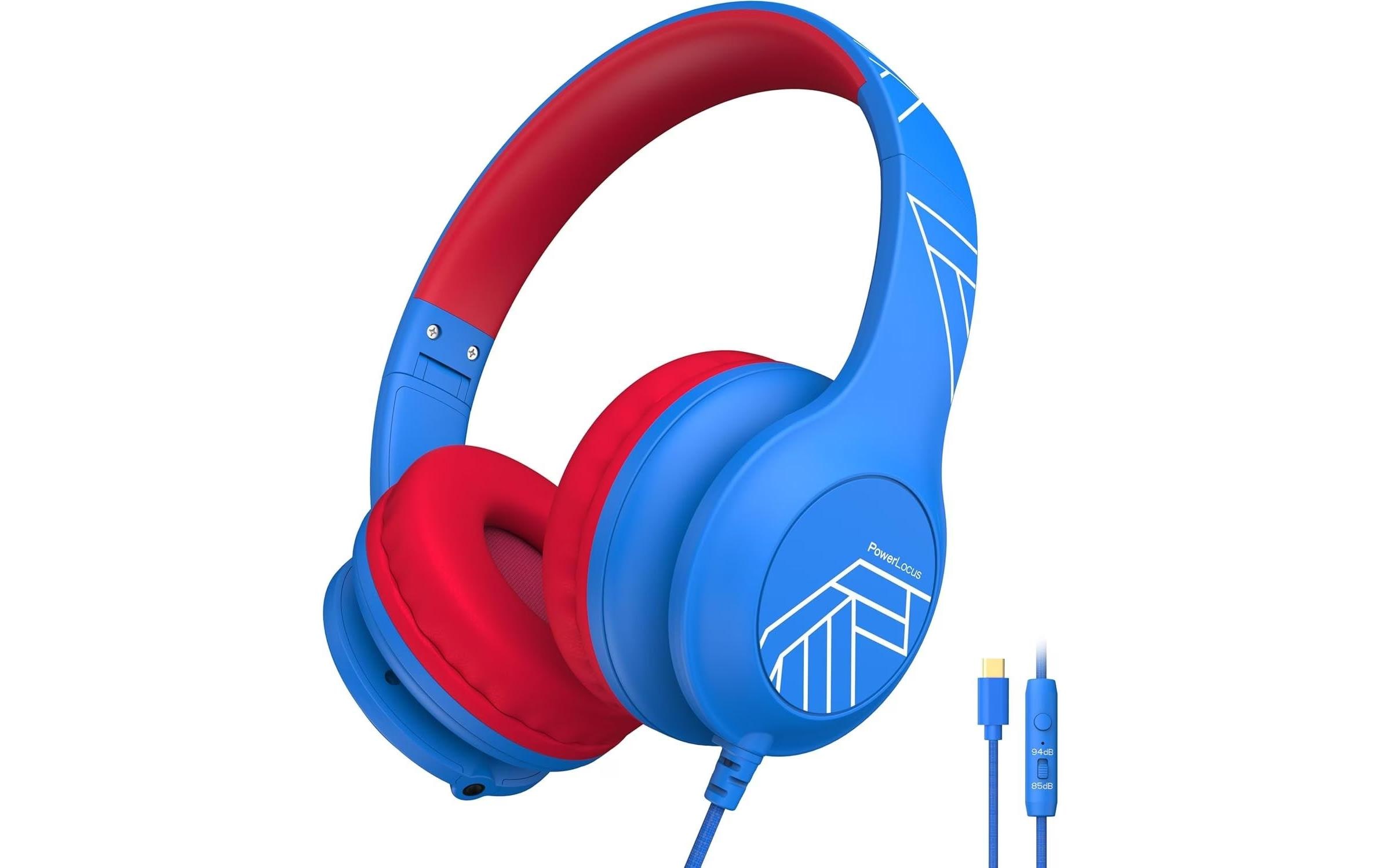 PowerLocus PLED USB-C kabelgebunden Blau Rot Kinder kaufen Schweiz | Mediatech.ch